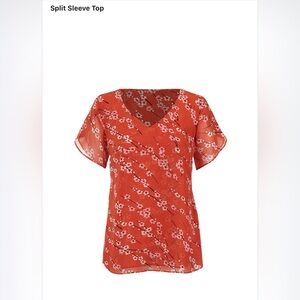 CAbi Split Sleeve Blouse